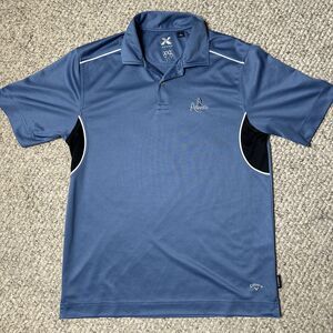 Callaway X Series Golf Polo Shirt Men’s Medium Blue Atlantis Embroidered
